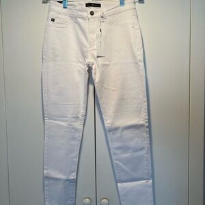 Kan Can White Ankle Jeans